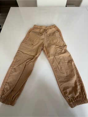 Zara Tan Cargo Jogger Pants kids